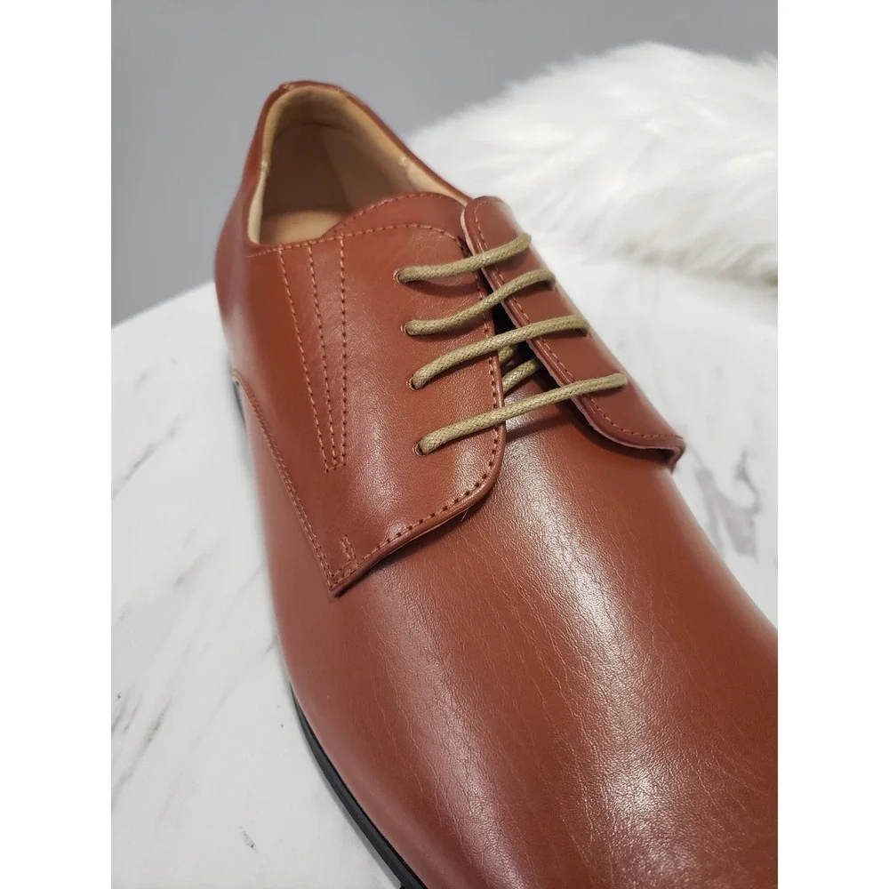 NEW NO BOX SZ 11 Bruno Marc Gordon Snipe Toe Leather-Lined Dress‎ SHOES Oxfords
